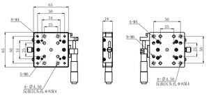 Mikrometre optik manuel çeviri optik için doğrusal sahne alüminyum alaşım - Product Image 4