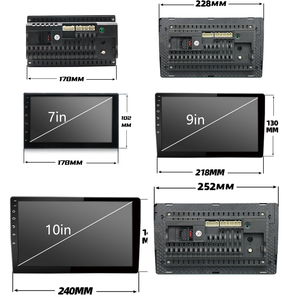 2G 32G Carplay 7/9/10 Zoll Touchscreen <span class=keywords><strong>Android</strong></span> Autoradio GPS-Player mit BT RDS FM 2USB <span class=keywords><strong>Android</strong></span> Auto Split Video Out - Product Image 4