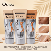 Crème hydratante éclaircissante pour peaux noires, couvrance totale, fini brillant, waterproof, pour les jambes et le corps, fond de teint maquillage