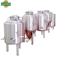 Système de brassage de bière miniature électrique à chaleur électrique SUS304 à 2 cuves 1BBL, équipement de brasserie pilote Tiantai, kit de brassage à domicile