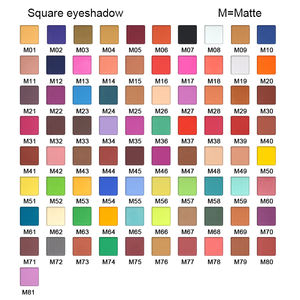 Custom Uw Eigen Merk Oogschaduw Palet Kleuren Vierkante Shimmer Vegan Make Rijkelijk Pigment Lage Moq Geen Label Snelle Verzending - Product Image 4