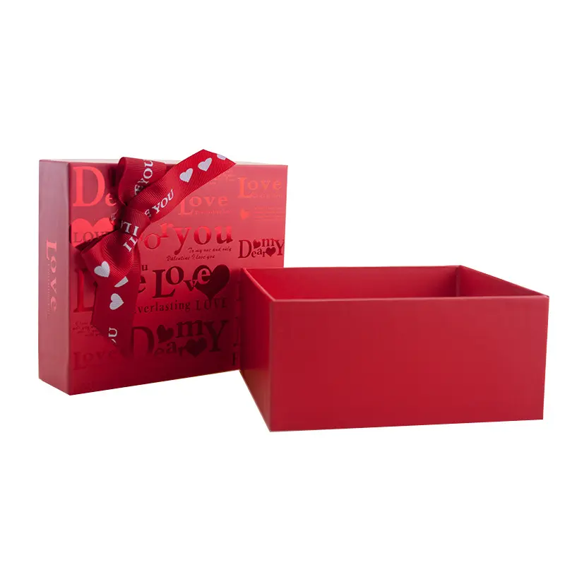 Wedding accompaniment souvenir manufacturers custom-made bow tie Tanabata red gift paper box in stock