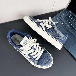High quality <b>Canvas</b> Flat Women's Casual Shoes stylish men's shoes Outdoor youth Anti-Slip & Lightweight Skateboarding Shoes - Product Image 5