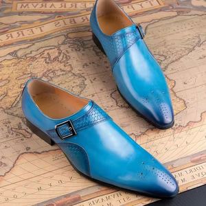 รองเท้าอ็อกซ์ฟอร์ดทรงหัวแหลม ดีไซน์หรูหรา ระดับไฮเอนด์ กันลื่น ระบายอากาศได้ดี สำหรับผู้ชาย ใช้ในงานแต่งงาน งานเลี้ยง และธุรกิจ - Product Image 5