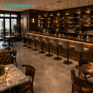 Juego de Mesa y Sillas de Bar de Diseño Único, Estilo Musical, Taburete de Bar, Conjuntos Altos Modernos para Restaurante - Product Image 2