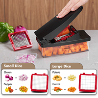 Multifunctionele Handmatige Metalen Keuken Voedselsnijmachine Rvs Pro Mandoline Voor Groenten Fruit Frietjes Uien-Snijder Chopper