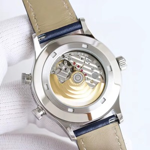 Montre automatique de luxe pour homme Platinum Pilot Timing Dual Time Zone, bracelet en cuir sport, haute qualité, verre saphir, étanche - Product Image 5