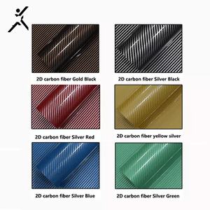 2D 3D 4D 5D Film de Protection intérieure autocollant de voiture auto-adhésif sans bulle mat PVC brillant Fiber de carbone vinyle - Product Image 2