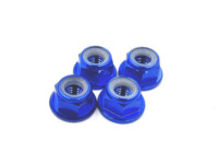 Services d'usinage CNC – Écrou de blocage en aluminium M4 hexagonal 7 mm à bride, haute précision, auto-serrant, pièces tournées et fraisées sur mesure OEM de qualité supérieure