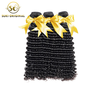 Precio barato que teje el pelo Natural sin procesar peruano onda profunda extensión del pelo para las mujeres - Product Image 2