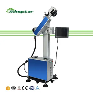 High quality 30w metal logo secure qr codes with serial numbers co2 laser marking machine