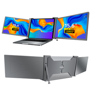 2025 xu hướng sản phẩm Máy tính xách tay màn hình Extender 15.6 inch máy tính PC màn hình với Màn hình kép 1080P IPS <span class=keywords><strong>LCD</strong></span> xách tay màn hình - Product Image 1