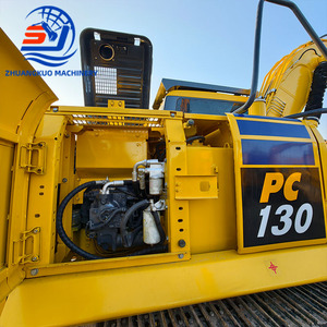 Excavadora de cadenas Komatsu PC130-7 de 13 toneladas usada con cucharón de excavación de 0.6m y motor Cummins - Product Image 4