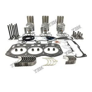 3TNV76 Overhaul Kit With Cylinder Gasket Piston Ring Liner Kit Bearings Valves Set For Yanmar