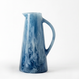 Blue Resin Modern Design 1.5L Water Pitcher with Handle No Lid-<b>Drinking</b> <b>Jug</b> for Party Events - Product Image 1