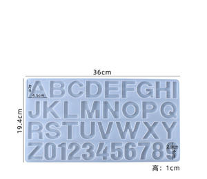 แม่พิมพ์ซิลิโคนตัว<span class=keywords><strong>อักษร</strong></span>และตัวเลข OCHCHO - แม่พิมพ์ตัวอักษรและตัวเลขเรซิ่นอีพ็อกซี่สำหรับทำจี้ DIY, การทำเครื่อง<span class=keywords><strong>ป</strong></span>ระดับ, อุ<span class=keywords><strong>ป</strong></span>กรณ์งานฝีมือ - Product Image 3