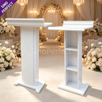 Podio Metálico Comercial Moderno con Color Personalizado, Atril, Soporte para Presentaciones, para Hotel, Banquete, Boda, Evento, Fiesta