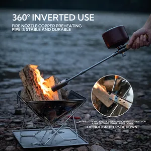 Leichter 12000 kcal Butan Outdoor Camping Picknick Holzkohle Zünder Flamm schweißen Gasbrenner Flammen pistole Gasbrenner Brenner