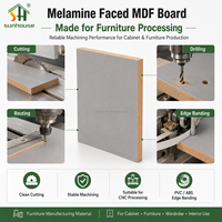 Panneau MDF mélaminé gris E1, panneau de fibres à densité moyenne stratifié pour l'aménagement de magasins, les présentoirs et les rayonnages