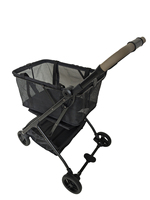 Chariot de courses pliable en aluminium à grande capacité - Chariot à roulettes robuste avec panier amovible, pratique pour la maison
