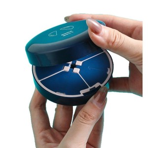 Neue Doppelschichtige Sieben-Tage-Pillendose Faltbar mit Deckel ABS 304 Klinge Tragbare Reise-Pillendose Tablettenschneider Mini - Product Image 5