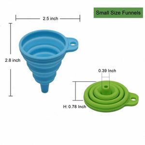 Oil Funnel Set for Kitchen Customized Flexible Coffee <b>Beer</b> Drinking Funnel Wholesale Small Mini Silicone Funnel - Product Image 4