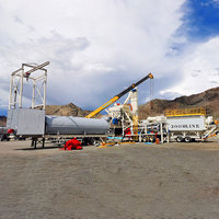 Sattel auflieger Design 90TPH Mobile Asphalt Batch Mix Plant