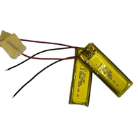 Batterie très vendue avec certification CE ROHS 501130 3.7V 150mAh, batterie au lithium polymère rechargeable 3.7V