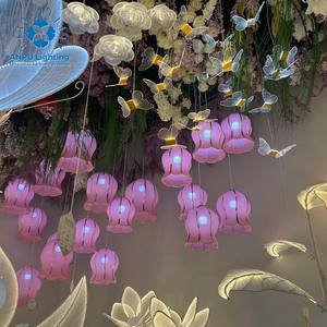 Lampes suspendues LED ANPU Lighting Lily of the Valley, changement de couleur RGB, indice de protection IP65, décoration de Noël pour l'extérieur/l'intérieur - Product Image 4