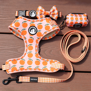 OKEYPETS Großhandel Custom Logo Stilvolle Neopren Hunde geschirr Verstellbare Polyester Sublimation Hund Haustier geschirr - Product Image 3