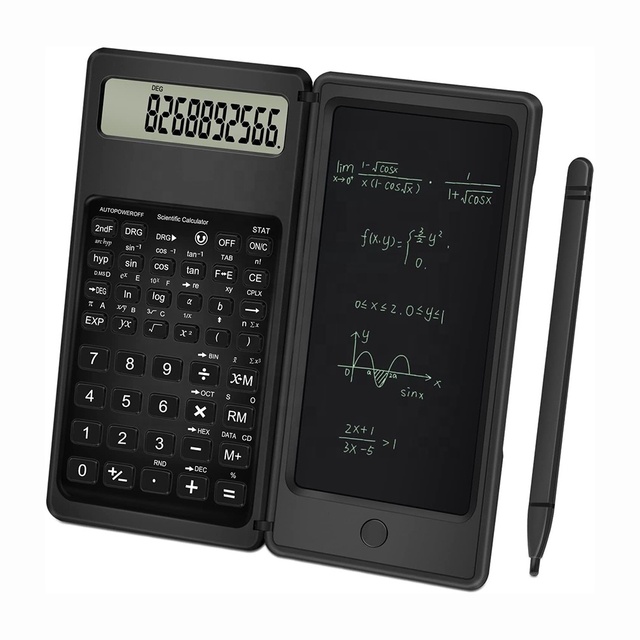 CTIFREE Advanced Graphing Calculator Digital Notepad Board Scientific Calculator with Writing Pad ABS Plastic 10-Digit Display
