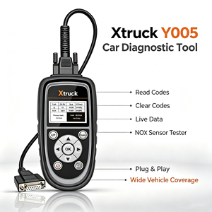 Testeur de capteur NOx Xtruck Y005, outil de diagnostic CAN Bus pour tester les capteurs d'azote et d'oxygène, prend en charge les capteurs NOx 12V/24V - Product Image 1