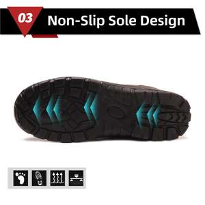 JIANKUN CE-<span class=keywords><strong>Botas</strong></span> <span class=keywords><strong>de</strong></span> seguridad <span class=keywords><strong>de</strong></span> corte alto para hombre, impermeables, con punta <span class=keywords><strong>de</strong></span> acero, transpirables, <span class=keywords><strong>de</strong></span> goma PU, antideslizantes, antigolpes, antipinchazos - Product Image 4