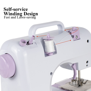 ماكينة خياطة كهربائية محمولة 505 متعددة الوظائف للاستخدام المنزلي وخياطة ملابس الأطفال يدويًا مصنوعة من البلاستيك - Product Image 3
