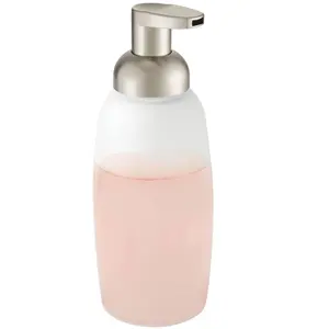 ग्लास Refillable झाग साबुन मशीन पंप बोतल बाथरूम आपा Countertop रसोई सिंक साबुन पर बचाने के लिए विंटेज बोतल