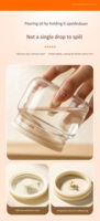Luchtdicht glazen voorraadpot van borosilicaatglas, vochtbestendige verzegelde glazen container met drukdeksel voor yoghurt, granen en voedsel in de keuken