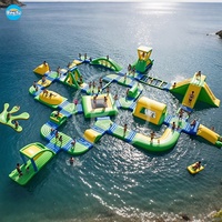 Parc aquatique gonflable d'été pour équipement aquatique Parc aquatique gonflable commercial pour enfants et adultes
