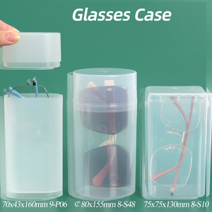 SUNSHING Wholesale <b>Clear</b> Cylindrical <b>Container</b> Makeup Brush Holder Plastic Cotton Swab Storage Box for Travel Toiletry Organizer - Product Image 6