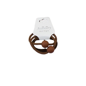 Élastiques à cheveux de couleurs mélangées, bandes élastiques à perles rondes, accessoire de coiffure décontracté, printemps 2023 - Product Image 5
