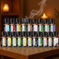 Recharge d'huile essentielle aromatique soluble dans l'eau en verre de 10 ml pour humidificateur ultrasonique USB, diffuseur d'arômes