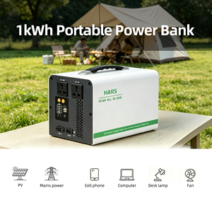 Station d'alimentation portable, générateur solaire extérieur 300W/500W, batterie LiFePO4, onde sinusoïdale - Product Image 2