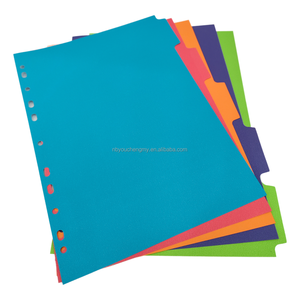 Phong cách A4 kích thước nhiều màu Loose-Leaf tài liệu Divider mới dẫn đến các trang riêng biệt-thư mục tập tin phụ kiện - Product Image 4