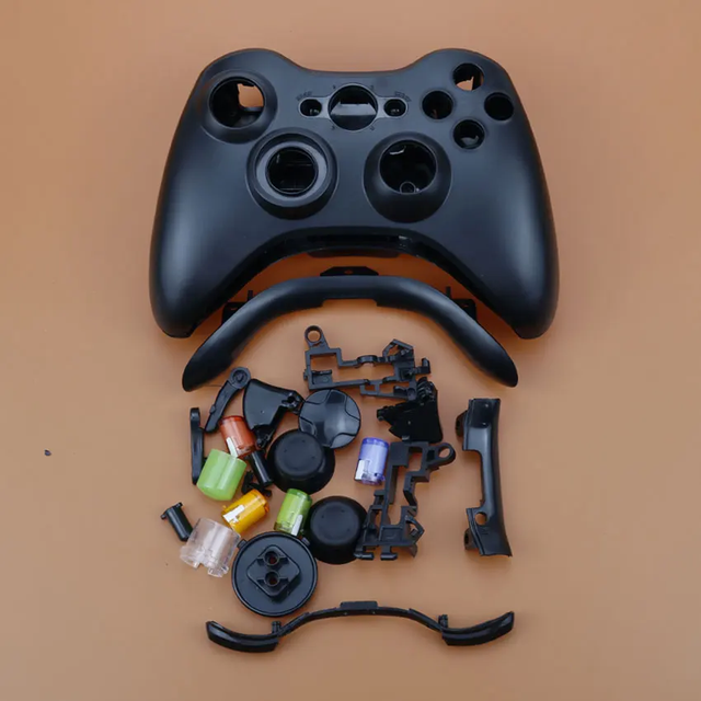 Replacement Protective Plastic Hard Housing Shell Case Cover for Xbox 360 Xbox360 Wireless Controller with Full Set Cross Button