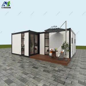 Casas contenedor casas prefabricadas plegables casas contenedor 40 pies de lujo para el Sudeste Asiático