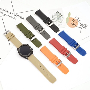 Bracelet en silicone 22mm pour <span class=keywords><strong>Samsung</strong></span> <span class=keywords><strong>Galaxy</strong></span> Watch 46mm <span class=keywords><strong>Watch3</strong></span> <span class=keywords><strong>45mm</strong></span> Gear S3 Huawei GT 2 Bracelet de poignet respirant à dégagement rapide - Product Image 1