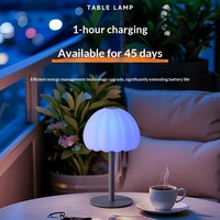 Lampe de bureau moderne et créative en fer avec anneau de traction, commande tactile, charge rapide Type-C, lampe de chevet haut de gamme, ambiance lumineuse