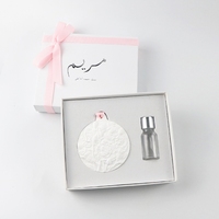 Diffuseur de parfum en céramique personnalisé avec logo, pour armoire ou voiture, en plâtre aromatique, fleur de porcelaine, huile parfumée, diffuseur à bâtonnets