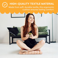 SUREWALHOME Coussin de méditation en forme de biscuit Coussin de siège de biscuit pour la décoration de la maison Coussin de siège confortable