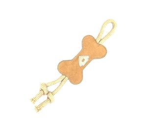 Durashell Jouet pour animaux de compagnie en forme de renard en cuir pelucheux souple avec cordes de membres nouées lavables et durables à mâcher Emballé en carton - Product Image 2