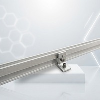 Kit de montage de panneaux solaires sur toit avec supports en aluminium anodisé, haute résistance au vent, installation rapide pour systèmes photovoltaïques domestiques
